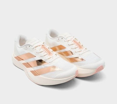 Adidas Adizero Evo SL Womens Running Shoes Off White/Copper Metallic/Blush Pink