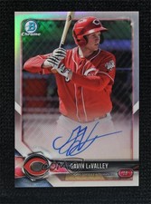 2018 Bowman Chrome Prospect Refractor 212/499 Gavin LaValley #CPA-GL Auto r0j
