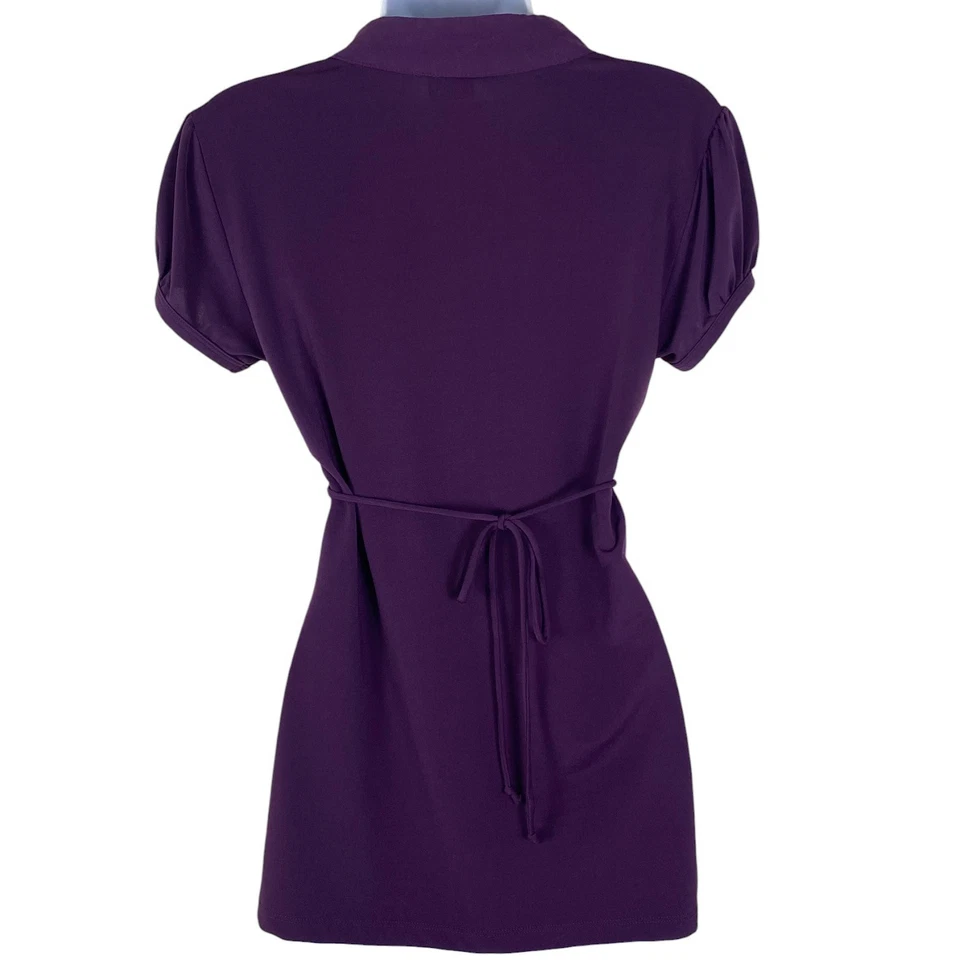 Vtg Y2K 90s Baby Doll Top | XL | Purple | Paper Tag Whimsigoth Fairy Grunge - Image 2 of 4