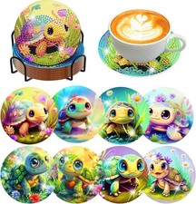 8 Pcs Diamond Art Coasters Kits for Adults Diamond Painting Coasters ...
