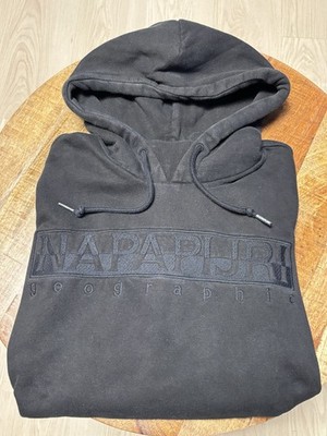 Napapijri Herren Hoodie, Gr. L, Schwarz