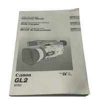 Vintage 2002 Canon GL2 Digital Video Camcorder Instruction Owners Manual Book