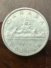 1959 Canada Queen Elizabeth II  80% Silver Dollar $1 Coin Canadian