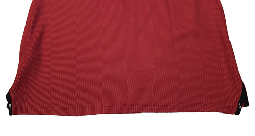 NIKE DRI-FIT Men's LG Tiger Woods Collection Mock Neck S/S Golf Shirt, Red - Picture 7 of 12