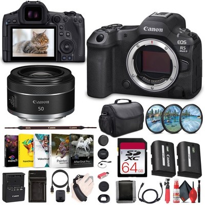 Canon - EOS R5 Mark II Mirrorless Camera, 45MP, Full-Frame Hybrid Camera, 8K