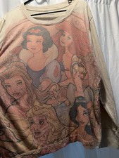 Disney Princess Long Sleeve Shirt 2 XL - Ariel, Aurora, Cinderella, Jasmine Etc