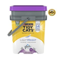 Low Dust Clumping Multi Cat Litter LightWeight Glade Clean Blossoms 17 Lb. Pail