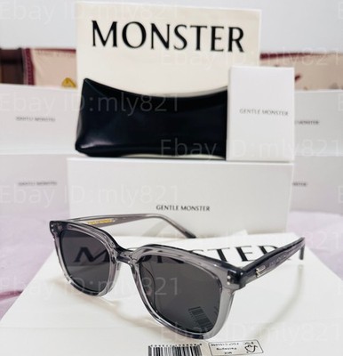 GentleMonster Days Day GC12 Sunglasses Gray Frame Black Lenses | eBay