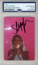 Slayyyter SIGNED Wor$t Girl In America Photograph Card PSA DNA COA Autograph