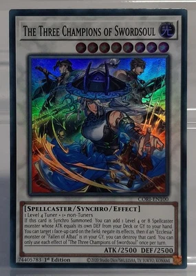 The Three Champions of Swordsoul - SR - CORI-EN100 - Chaos Origins - EN/NM - Bild 1 von 2