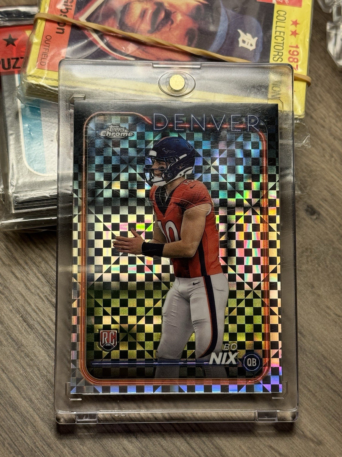 2024 Topps Chrome - Rookies Bo Nix #206 X-Fractor (RC)