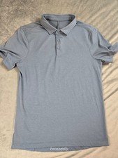 Lululemon Polo Shirt Mens Small Athletic Performance Golf 3 Button Lightweight