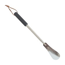 Stretchable shoehorn Stainless steel adjustable shoehorn Long handle Black
