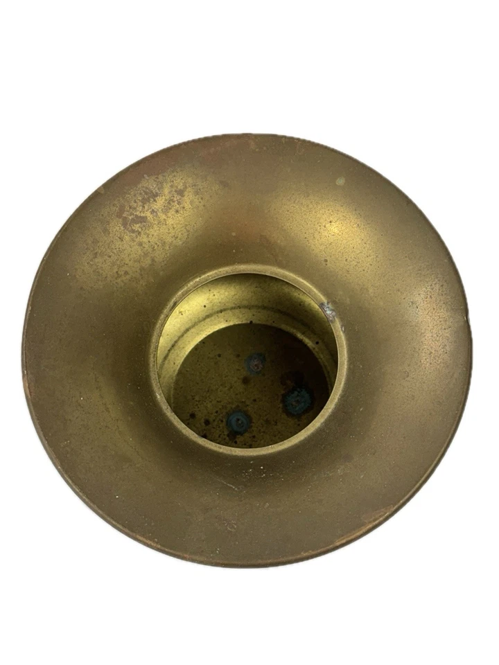 Escupitaja de tabaco antigua Pony Express latón metal rústica 8"D 5,75"H Foto 2 de 4