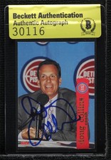 BAS 1995-96 NBA Hoops Doug Collins #177 Authentic Auto HOF ow6