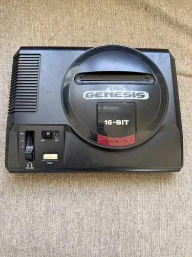 SEGA Genesis 1 Home Console only Black 16-Bit Model 1601 vintage Untested