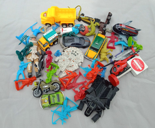 Assorted Toys from Kids Junk Drawer (Vehicles+Figurines & More) Lot #1