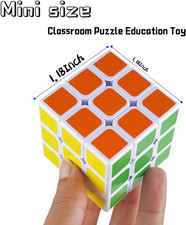 96 Pack Mini Cube Puzzle Party Favors for Kids, 1.18in 3x3 Magic Cube School