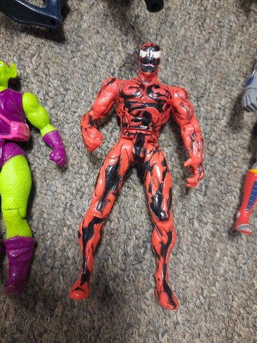 Marvel 9 Figure Lot Spiderman Green Goblin Venom Carnage Ghost Rider Deathlok 5" - Picture 4 of 10