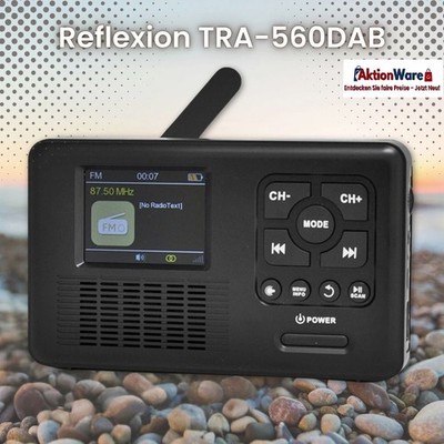  Solar DAB-Radio Outdoor/ Camping/Bluetooth/USB/SD/UHR/Alarm/Akku/Taschenlamp 