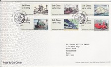 GB Stamps First Day Cover Post and Go HERITAGE TRANSPORT, mail coach SHS 2016