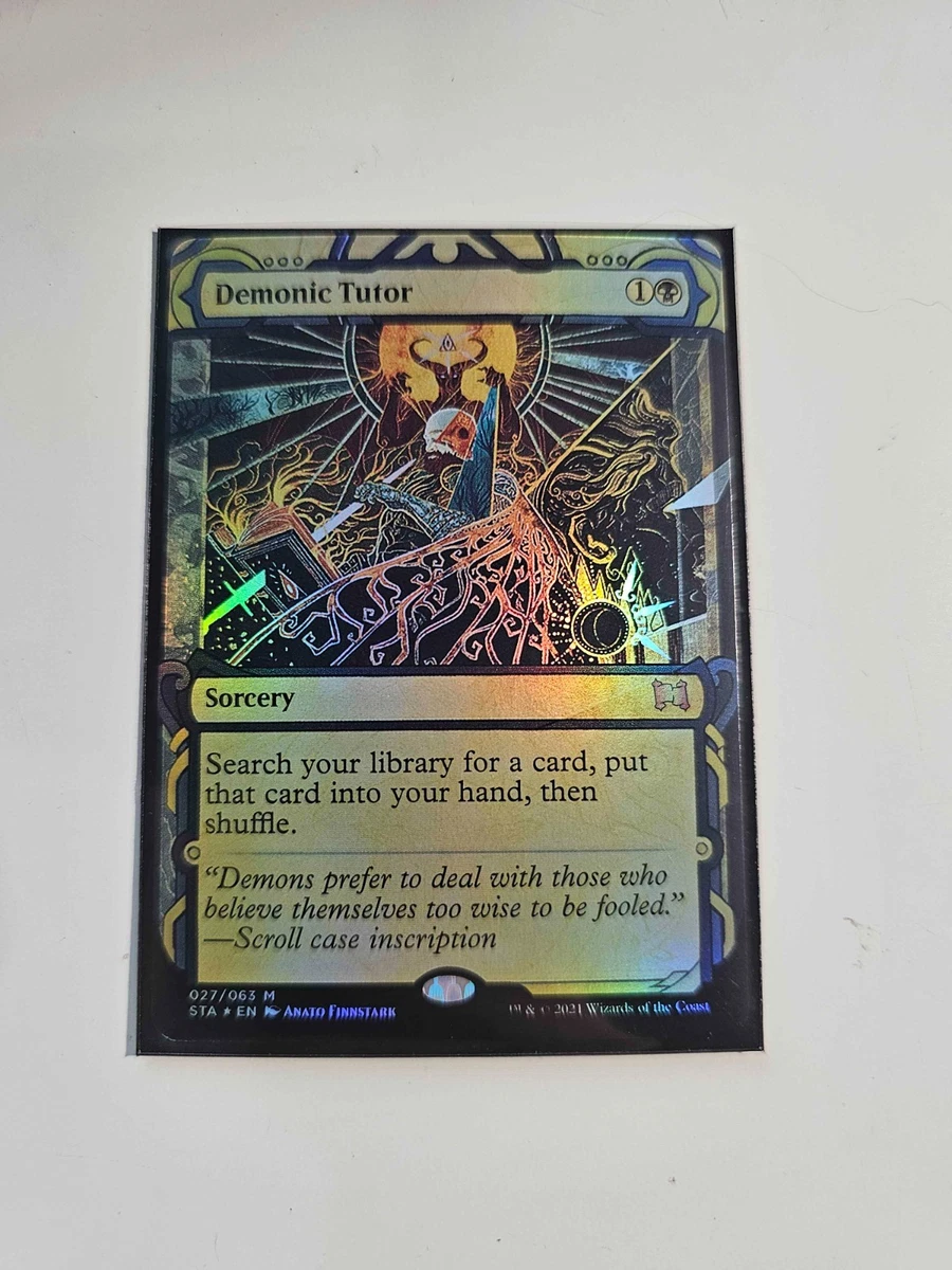 Preços baixos em Demonic tutor Magic: The Gathering Preto de Jogos