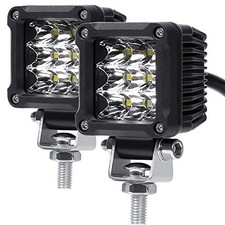 Motorcycle Fog Lights, 2'' Inch 27W Spot Mini Cube Work Driving Pod Lights for