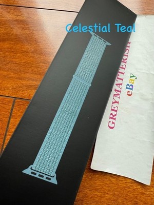 SEALED 44mm NIKE *CELESTIAL TEAL*Reflective Apple Watch Sport Loop band 45/46/49