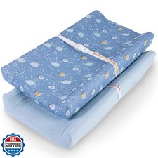 100 Muslin Changing Pad Cover Ultra Soft, Breathable, Secure Fit, Fade-Resis