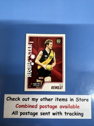 2009 AFL Herald Sun RISING STAR Nominee Jack Riewoldt Richmond RS15 - Picture 1 of 2