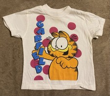 Vintage Garfield White Babies 24months Graphic T Shirt 90s Made In Usa