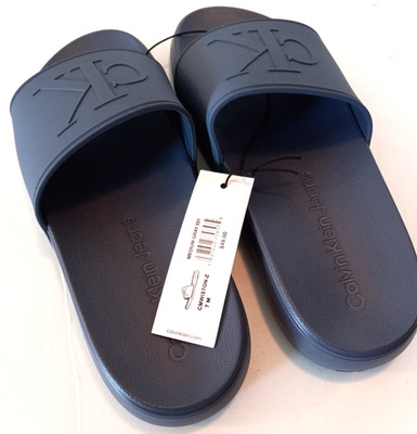 Calvin Klein Men's Size 7M FlipFlops Medium Gray Never Worn NWT
