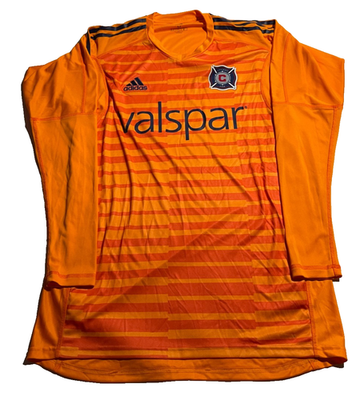サッカーユニフォーム シカゴファイア Adidas Chicago Fire FC Goalkeeper Jersey Long Sleeve Orange Men's