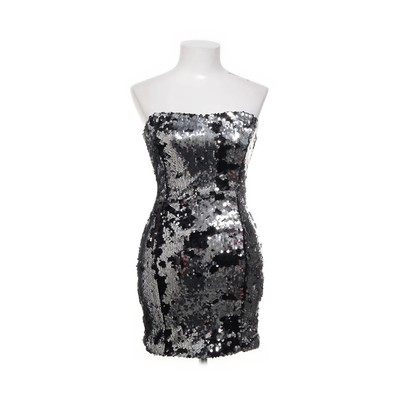 Oodji, Cocktailkleid, Größe: 34, Schwarz/Silber, Polyester, Damen #tUC