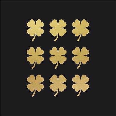 Four Leaf Clover Vinyl Decals Phone Laptop Small 4 leaf Clover Stickers Set of 9