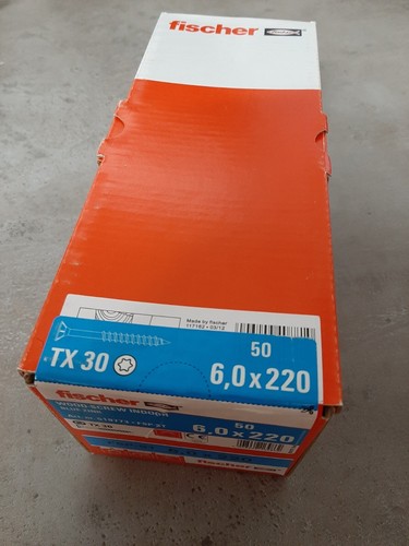 Holzbauschrauben Konstruktionsschrauben Senkkopfschrauben 6x220 TORX Fischer - Bild 1 von 3