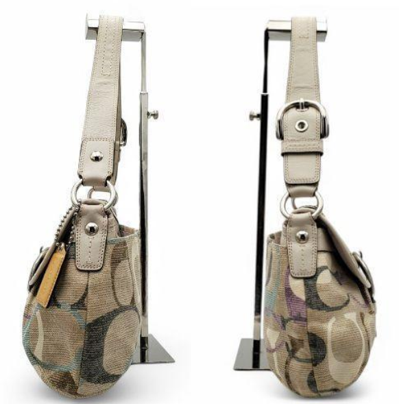COACH Signature Soho Shoulder Bag Canvas with Flap Bag