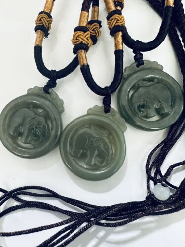 Collana regolabile elefante di giada hetian - Foto 3 di 5