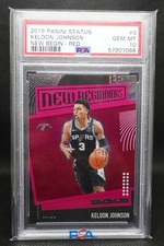 2019-20 NBA Panini Status New Beginnings Red Keldon Johnson #3 Rookie RC PSA 10