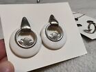 Vintage Lot 3 earring Sets Anklet Hearts Silver Flower Dangle Pos Hoops Classy