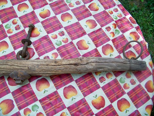 Antique Farm Hitch Wooden Horse Mule Oxen Yoke Wagon Hitch 40" long - 第 1/8 張圖片