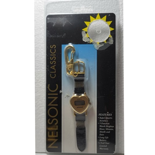 Nelsonic Classics Keychain Quartz 5 Function Watch Display Heart Collectible - Picture 2 of 6