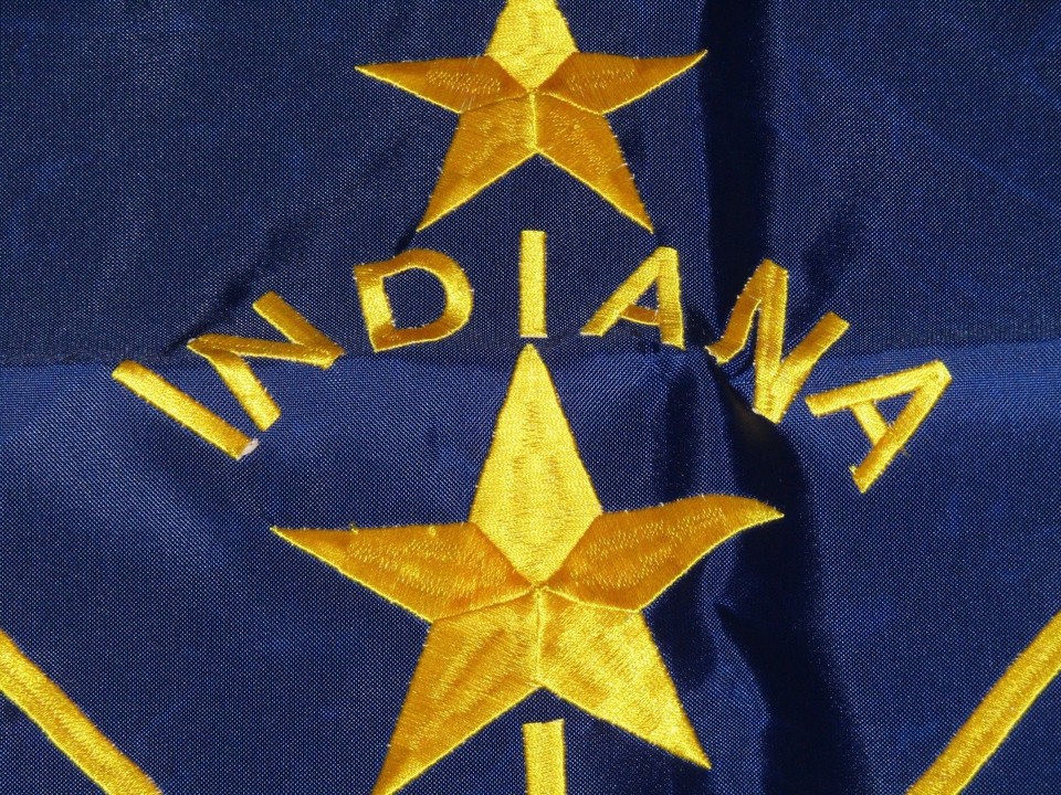 3x5 State Of Indiana IN 3'x5' Premium Quality 210D Nylon - Foto 4