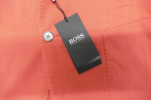 Nuevo Hugo BOSS Hombre Diseñador Rojo Slim Traje Abrigo Chaqueta Blazer 38R 48 Mediano - Imagen 12 de 24