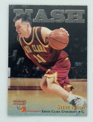 1996 Score Board Basketball Rookies Steve Nash Rookie RC #18, Santa Clara, HOF