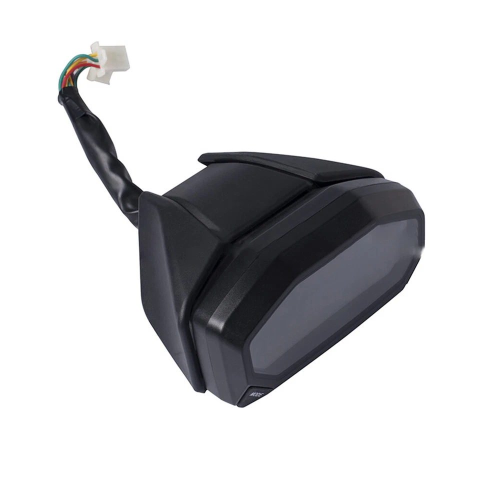 Waterproof Motorcycle Speedometer LED LCD Digital Odometer Tachometer - Image 4 of 4