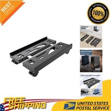 Ventilated Computer Tower Stand - Adjustable Width  Easy Mobility for Gamers