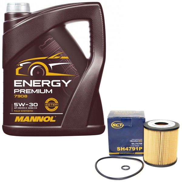 MotoröL Set 5W-30 5 Liter + ÖLfilter SH 4791 P FüR Mazda 6 Stufenheck 1.8 2.0 GG-image