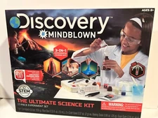 Discovery MINDBLOWN The Ultimate Science Kit NIB 15 Piece Experiment For Kids 8+