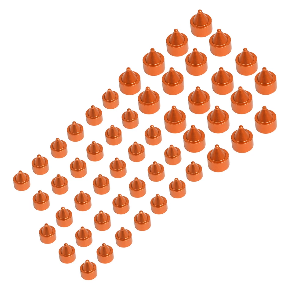 Tapas de perno de motor CNC naranja para Indian Warrior TT Roadmaster Silver Arrow Foto 3 de 4